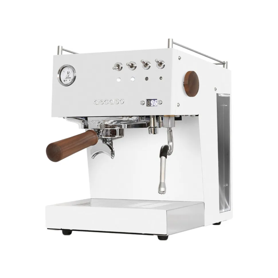 Ascaso Steel Duo PID V2 White&Wood espressokeitin – puoliammattimainen