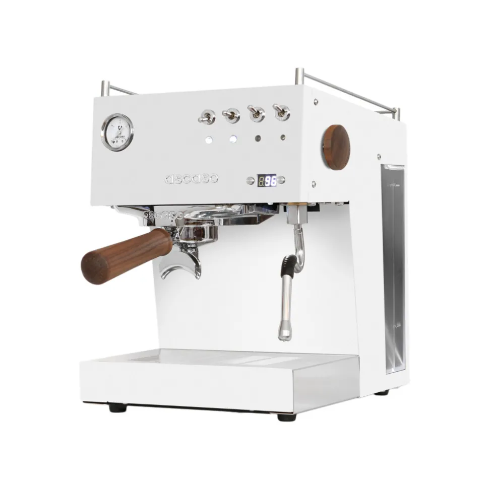 Ascaso Steel Uno PID White&Wood espressokeitin – puoliammattimainen