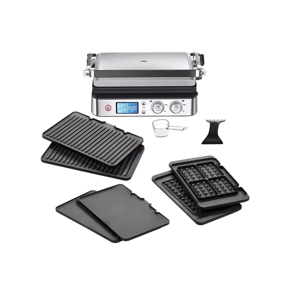Braun MultiGrill 9 CG 9047 pöytägrilli – musta/hopea
