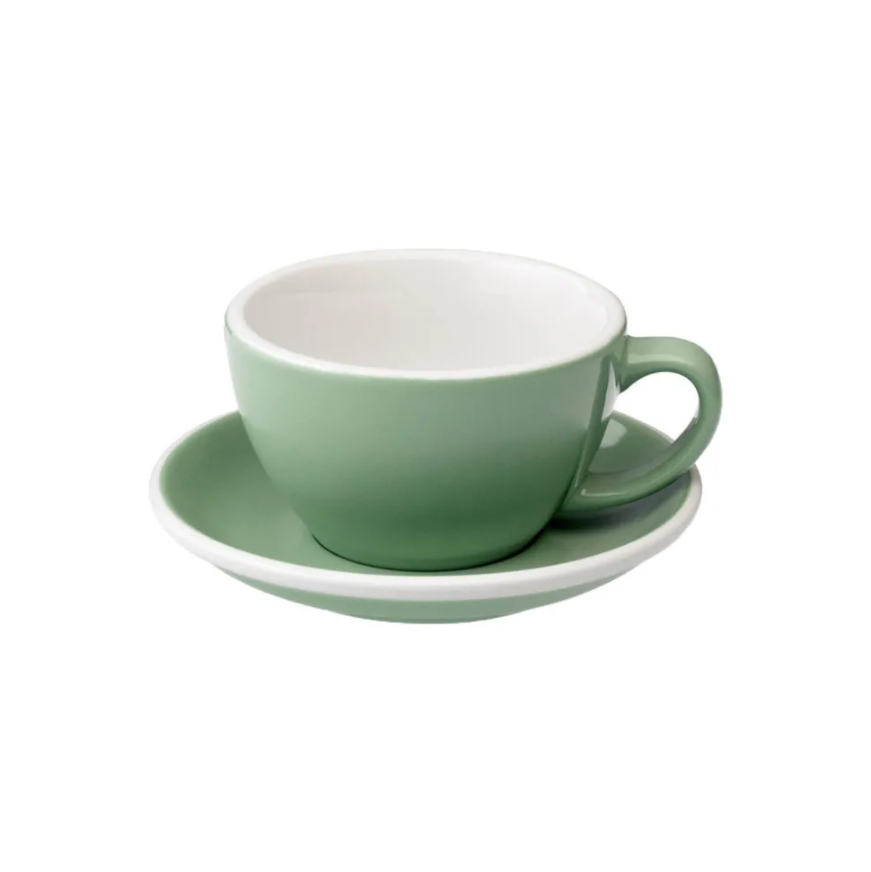 Café Latte kuppi ja lautanen Loveramics Egg Mint, 300 ml