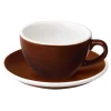 Cappuccino kuppi ja lautanen Loveramics Egg Brown, 200 ml