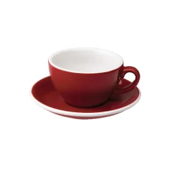 Cappuccino kuppi ja lautanen Loveramics Egg Red, 250 ml