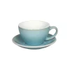 Cappuccinokuppi ja aluslautanen Loveramics Egg Ice Blue, 200 ml