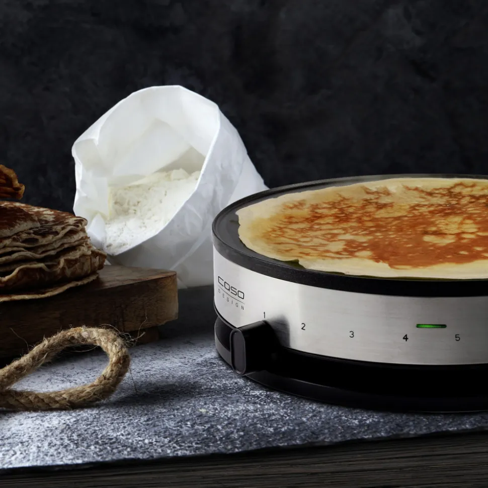 Caso CM 1300 Crepes maker pannukakkupannu – 33 cm, hopea/musta