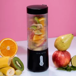 CHiATO blendPLAY Curly kannettava tehosekoitin – 450 ml, 150 W, musta