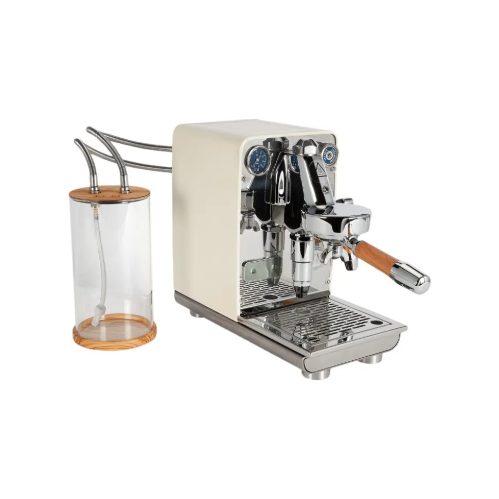 ECM Puristika Cream espressokeitin – ruostumaton teräs