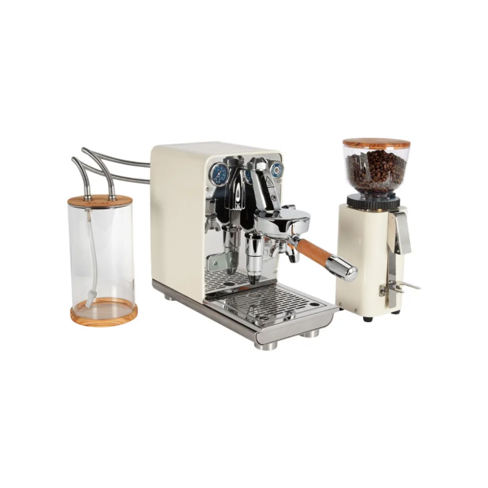 ECM Puristika Cream espressokeitin – ruostumaton teräs