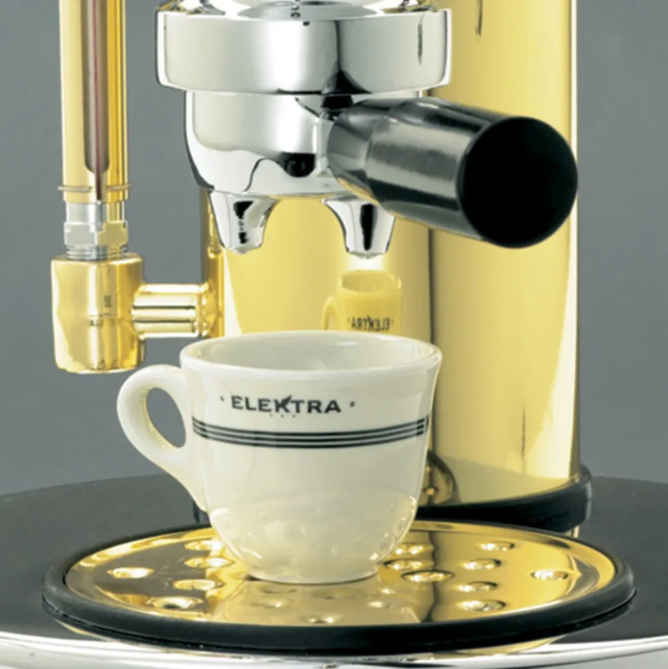 Elektra Micro Casa Leva S1CO manuaalinen espressokeitin – kultainen hopea