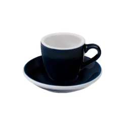 Espresso kuppi ja lautanen Loveramics Egg Denim, 80 ml