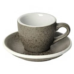 Espresso kuppi ja lautanen Loveramics Egg Granite, 80 ml