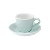 Espresso kuppi ja lautanen Loveramics Egg River Blue, 80 ml