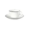 Espressokuppi ja lautanen Asa Selection À Table Ligne Noire, 70 ml
