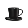 Espressokuppi ja lautanen Asa Selection Coppa Kuro, 80 ml