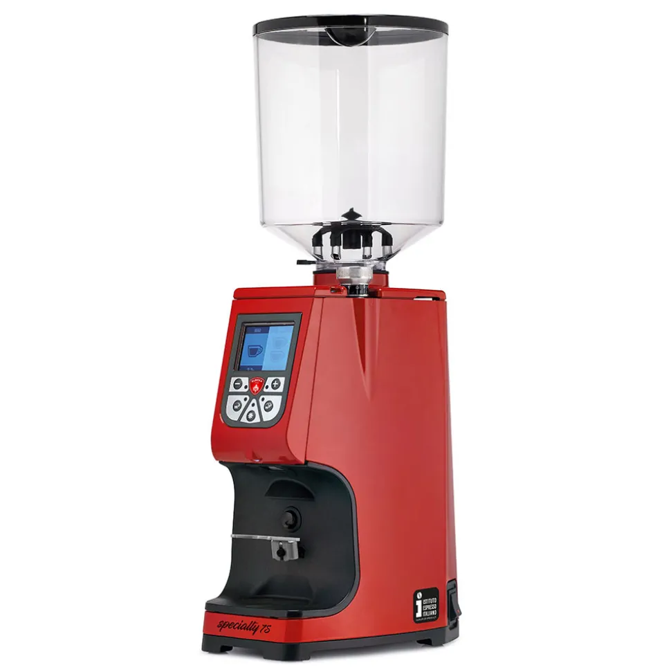 Eureka Atom Specialty 75 espresso-kahvimylly – puoliammattimainen, punainen
