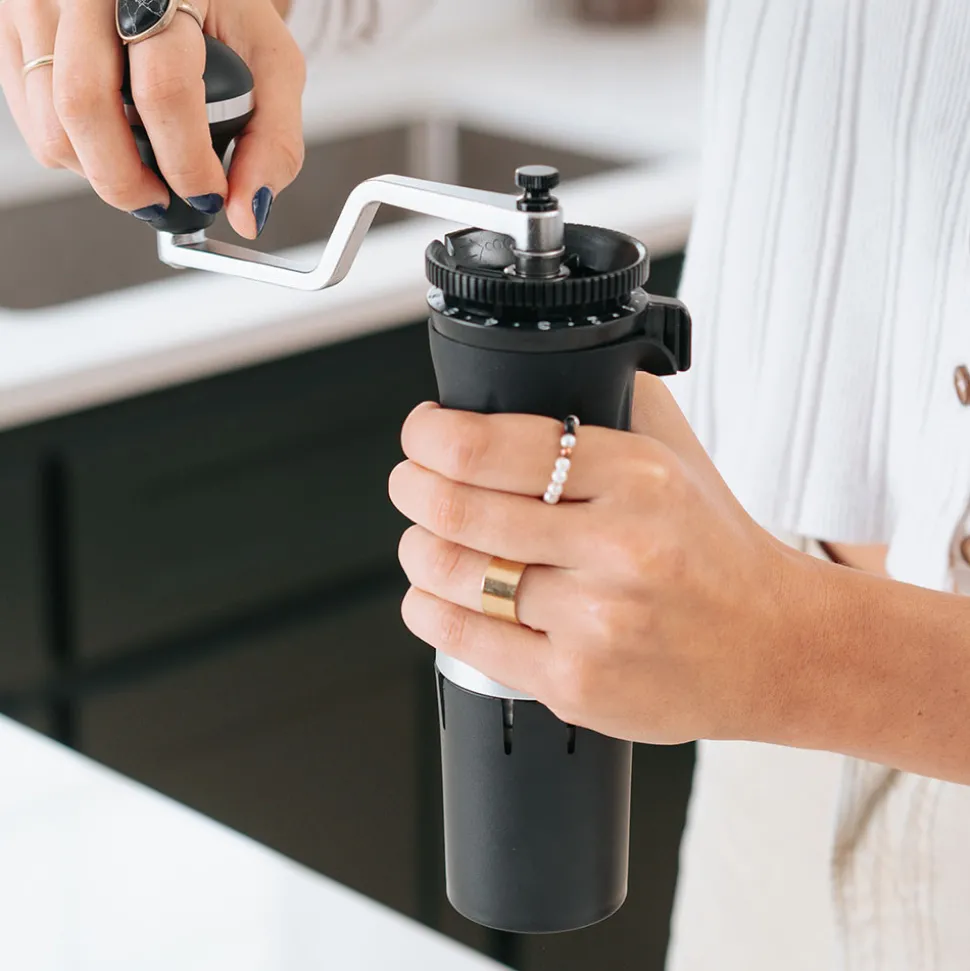 Flair Espresso Royal käsikäyttöinen kahvimylly – musta