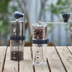 Hario Smart G Coffee Mill käsikäyttöinen kahvimylly – läpinäkyvä musta