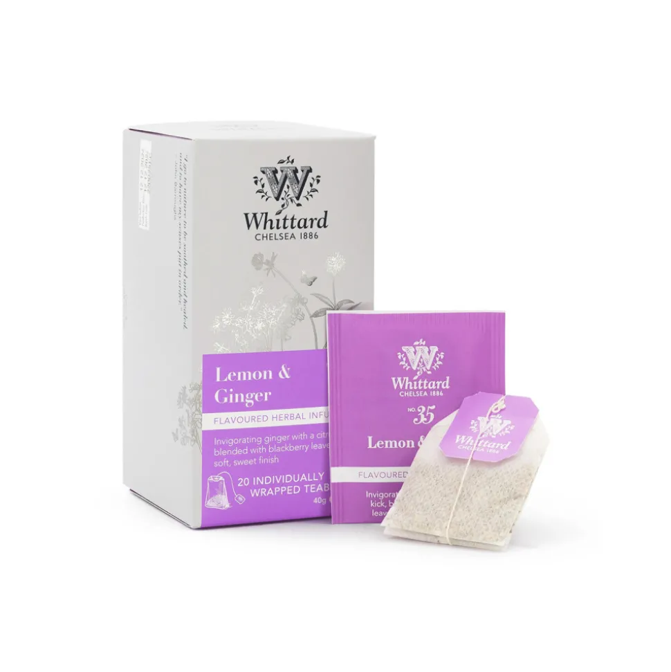 Hedelmätee Whittard of Chelsea Lemon & Ginger, 20 kpl.