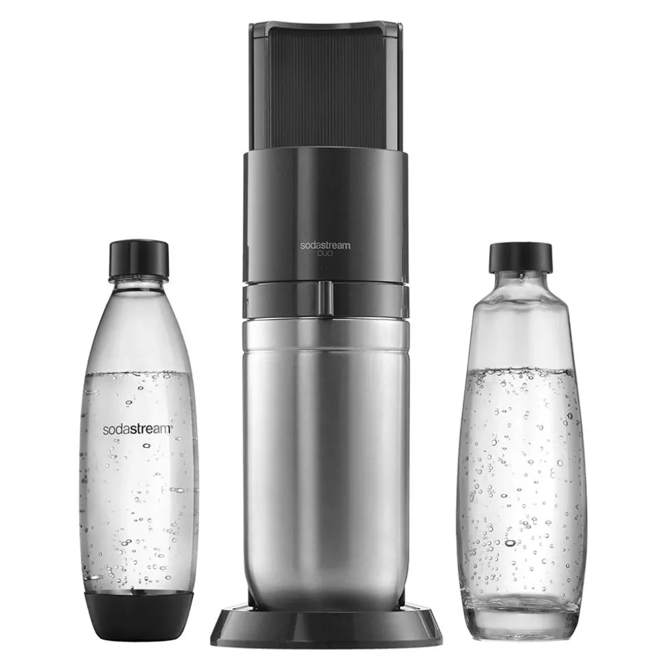 Hiilihapotuslaite SodaStream Duo Black + 2 pulloa
