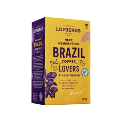 Jauhettu kahvi Löfbergs Brazil Single Origin Rainforest Alliance, 450 g