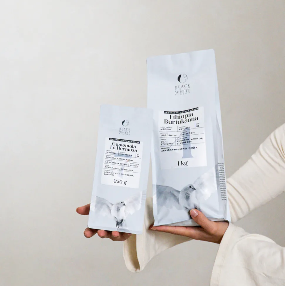 Jauhettu specialty-kahvi Black Crow White Pigeon Guatemala La Hermosa, 250 g