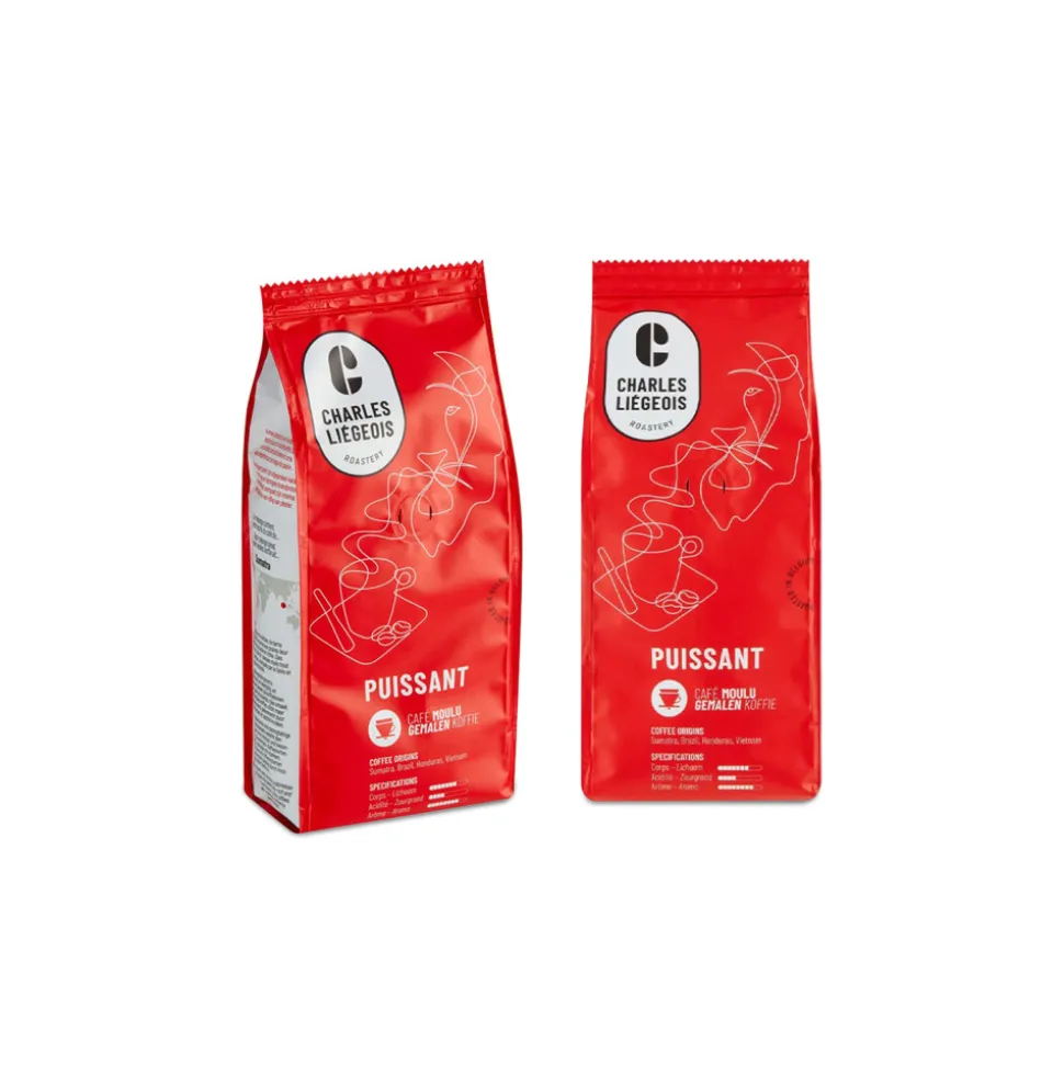 Jauhetun kahvin setti Puissant, 2 x 250 g