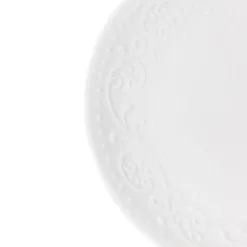 Jälkiruokalautanen Homla SYLIA White Ornament, 21 cm