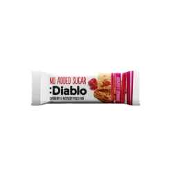 Jogurttikuorrutteinen myslipatukka ilman lisättyä sokeria Diablo Sugar Free Cranberry & Raspberry, 30 g