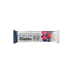 Jogurttikuorrutteinen myslipatukka ilman lisättyä sokeria Diablo Sugar Free Forest Fruit, 30 g