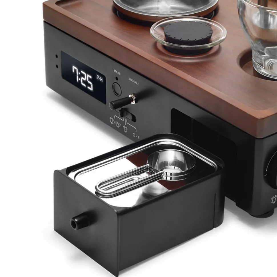 Joy Resolve Barisieur Coffee & Tea Alarm Clock kahvinkeitin – musta