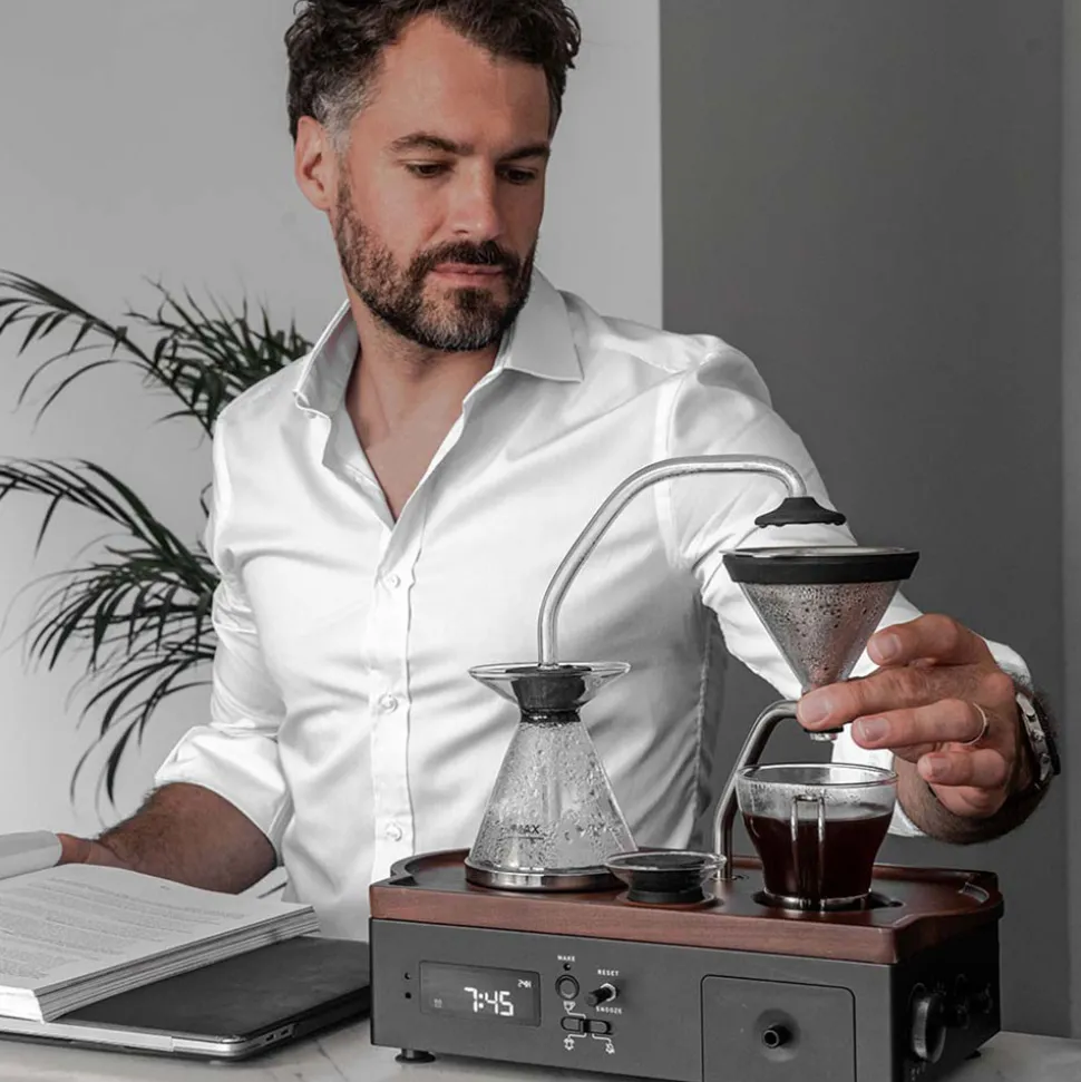 Joy Resolve Barisieur Coffee & Tea Alarm Clock kahvinkeitin – musta