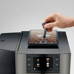 JURA X10 Dark Inox (EA) kahviautomaatti työpaikalle – harmaa