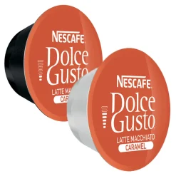 Kahvikapselit NESCAFÉ® Dolce Gusto® Caramel Latte Macchiato, 8+8 kpl.