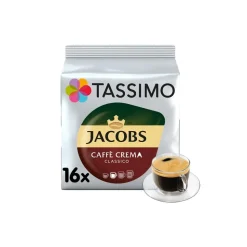 Kahvikapselit Tassimo Caffe Crema Classico (yhteensopiva Bosch Tassimo -kapselikeitinten kanssa), 16 kpl.