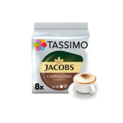 Kahvikapselit Tassimo Cappuccino Classico (yhteensopiva Bosch Tassimo -kapselikeitinten kanssa), 8+8 kpl.