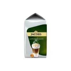 Kahvikapselit Tassimo Latte Macchiato Caramel (yhteensopiva Bosch Tassimo -kapselikeitinten kanssa), 8+8 kpl.
