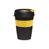 Kahvikuppi KeepCup Black/Yellow, 340 ml
