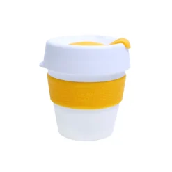 Kahvikuppi KeepCup White/Yellow, 227 ml