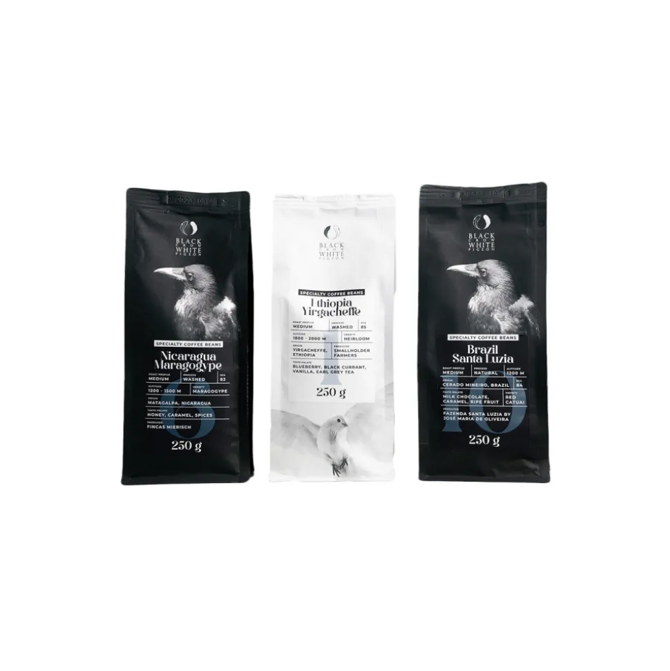 Kahvipapusetti BCWP TOP, 3 x 250 g