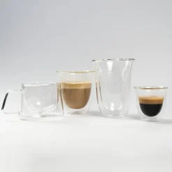 Kaksinkertainen cappuccinolasi kahvalla CHiATO, 210 ml