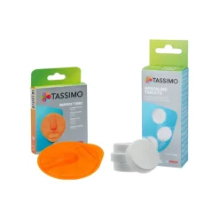 Kalkinpoistosetti Tassimo-kahvikoneille (oranssi) (T-disk 576837 + TCZ6004)