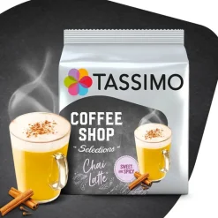 Kapselit Tassimo Chai Latte (yhteensopiva Bosch Tassimo -kapselikeitinten kanssa), 8 kpl.