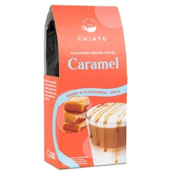 Karamellin makuinen jauhettu kahvi CHiATO Caramel, 250 g