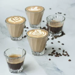 Kierretty cappuccino-lasi Loveramics Urban Glass (Clear), 180 ml