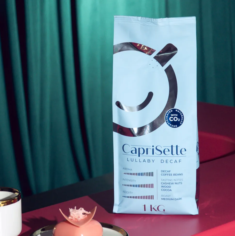 Kofeiiniton kahvijauhe Caprisette Lullaby Decaf, 500 g