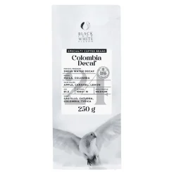 Kofeiinittomat specialty-kahvipavut Black Crow White Pigeon Colombia Decaf, 250 g