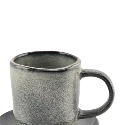 Kuppi ja aluslautanen Salt&Pepper Capri Blue Green, 200 ml