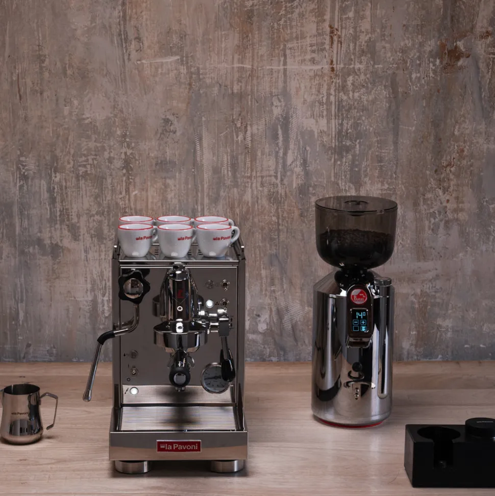 La Pavoni Mini Cellini Steel espressokeitin – puoliammattimainen, teräs