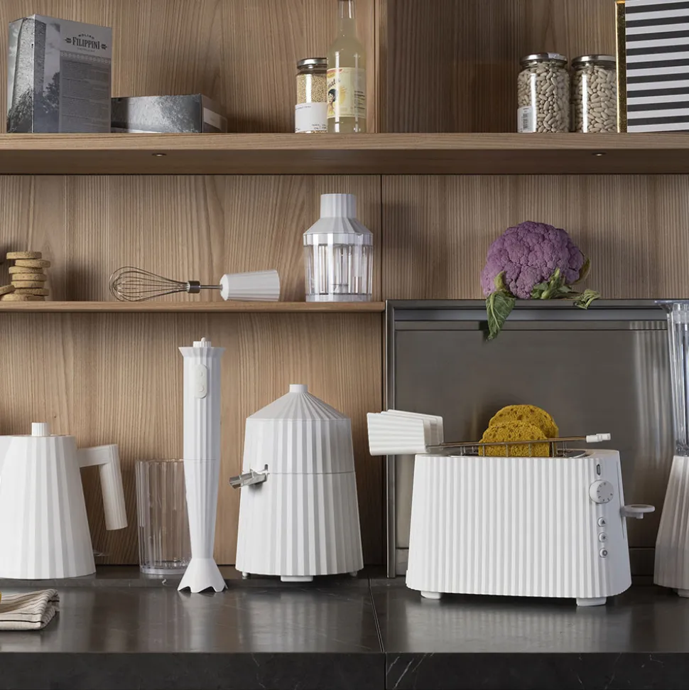 Leivänpaahdin Alessi Plisse White
