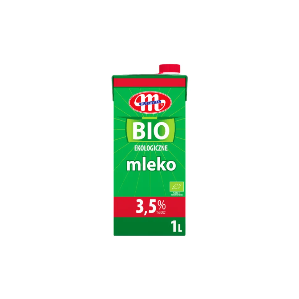 Luomu UHT-maito Mlekovita BIO 3,5 %, 1 l