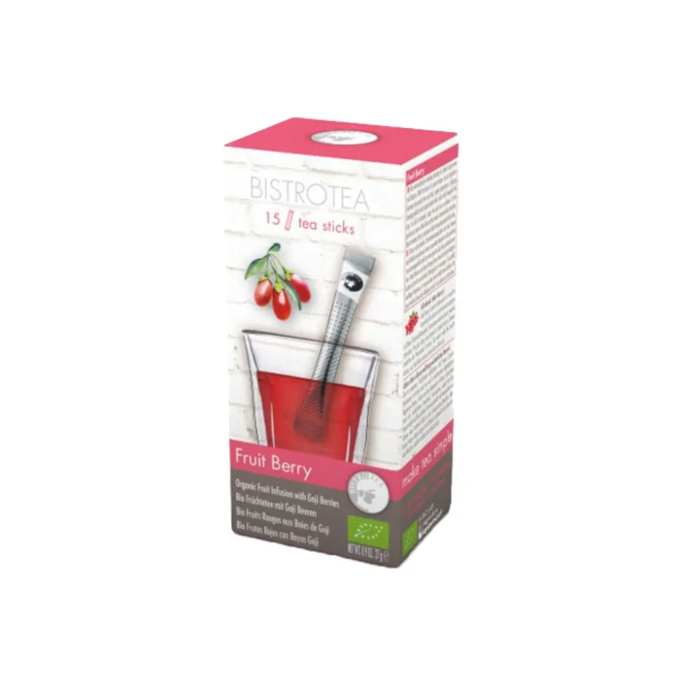 Luomuhedelmähauduke Bistro Tea Fruit Berry, 15 kpl.